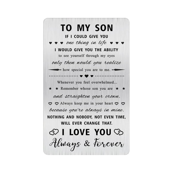 Tarjeta de billetera Alotozo para mi hijo, recuerda de quién eres hijo