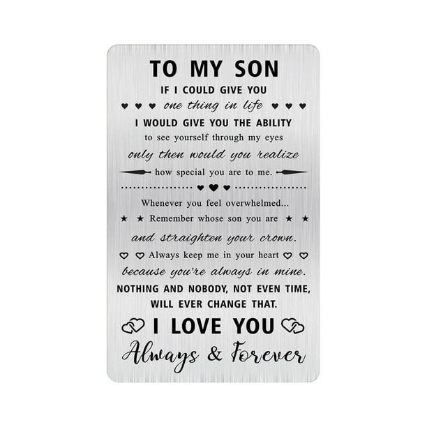 Tarjeta de billetera Alotozo para mi hijo, recuerda de quién eres hijo