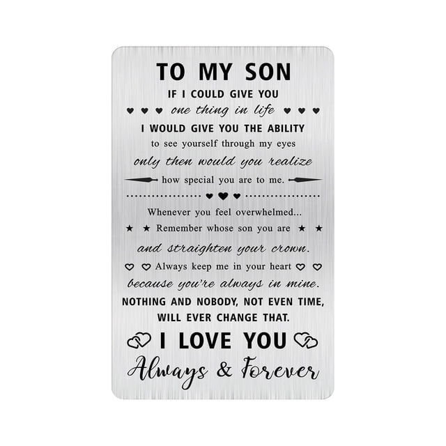 Tarjeta de billetera Alotozo para mi hijo, recuerda de quién eres hijo