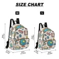 thumbnail image 2 of FORMRS Mini Backpack Purse for Women Travel Daypack Casual Shoulder Bag, Beige School, 2 of 7