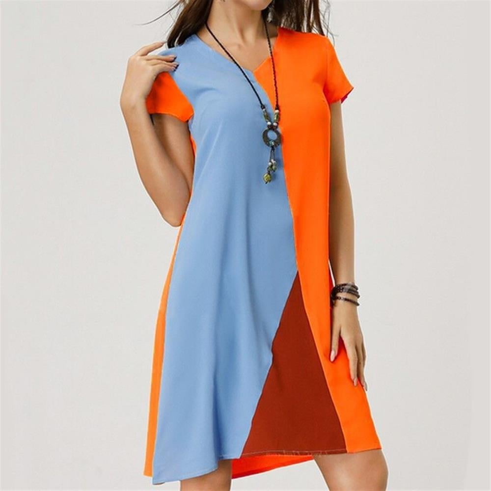 walmart orange dress