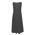 thumbnail image 4 of Yuyuzo Dresses for Women Casual Sleeveless Sundresses Summer Beach Dress Ruffle Party Dress, 4 of 6