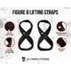thumbnail image 2 of Correas de levantamiento Gymreapers Figure 8 para peso muerto y powerlifting, 2 of 6