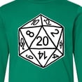 thumbnail image 4 of Inktastic 20 Sided White Dice Long Sleeve Youth T-Shirt, 4 of 5