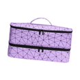 thumbnail image 2 of Bolsa para el cabello Soporte a prueba de polvo de gran capacidad para viajes de viaje de negocios púrpura, 2 of 7