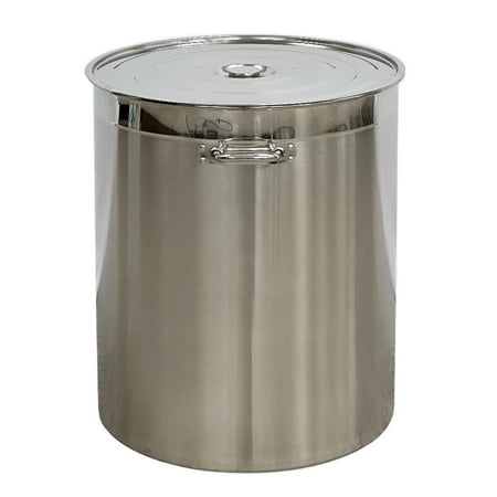 

Polished Stainless Steel 190l/209qt Stock Pot D24H28