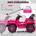thumbnail image 1 of Kojooin 12V Kids Ride On Truck Car, Battery Powered Electric Vehicles with Remote Control, Spring Suspensions, 3 Speeds, LED Lights, Music, MP3, Ride On Toy Car for Children Toddles Boys Girls, 1 of 6