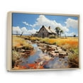 thumbnail image 2 of Designart "Expressive Countryside Farmhouse I" Landscapes Floater Framed Canvas Art Print, 2 of 7