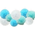 thumbnail image 2 of Walbest 9-Piece Party Decoration Bunting Tissue Paper Balls, Hanging Handmade Paper Balls, Bunting Paper Balls for Christmas Halloween Wedding Party Birthday Decor, 8" (6pcs), 10" (3pcs), 2 of 7