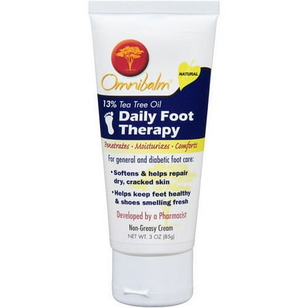 Omnibalm Daily Foot Therapy Non-Greasy Cream, 3 oz