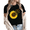 Black-1, variant on Women fun Black Floral Bouquet Graphic Tees T Shirt Tops Round neck Printed Cotton T Shirt White S-5XL