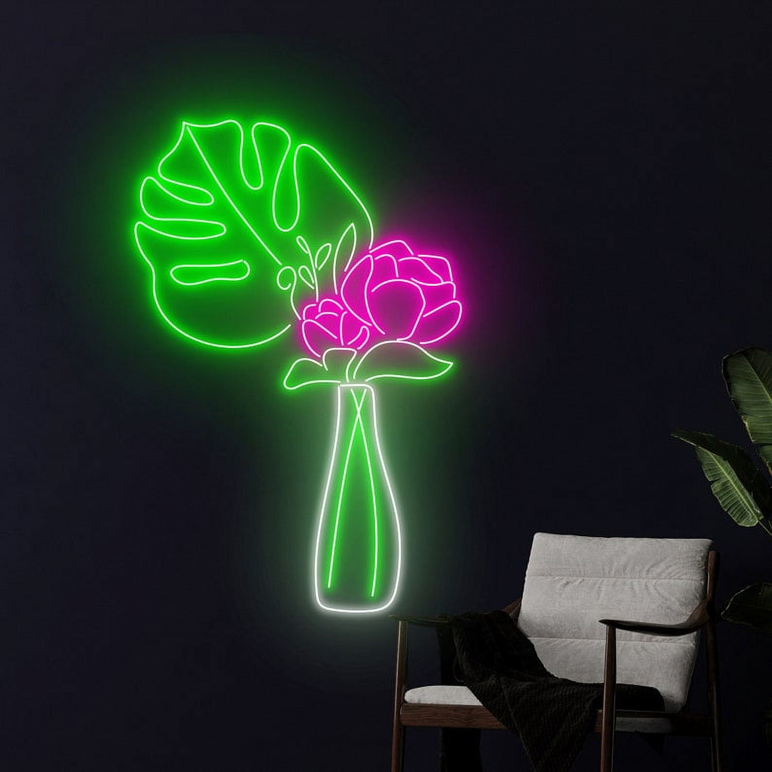 画材 Flor com um pouco de neon Neon Sign “flower By Takashi Murakami” – Neon Factory