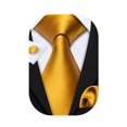 thumbnail image 1 of Corbata Barry.Wang de Seda Satinada Dorada de 150 cm de Largo - Juego, 1 of 7