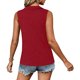 thumbnail image 5 of TaTaai Spring Summer Solid Color Lapel Top for Women Collared Sleeveless V-Neck Vest Loose Fit Ribbed Casual Blouse Comfy Daily Vacation Outfits Gift, 5 of 8