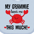 thumbnail image 4 of Inktastic Grammie Loves Me Childs Boys or Girls Baby Bib, 4 of 4