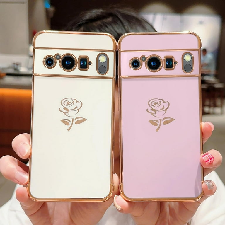 Compatible with Google Pixel 8 Pro Case Cute Rose Flower Phone