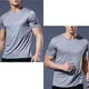 thumbnail image 5 of Camiseta deportiva de manga corta holgada de seda helada para hombre, de secado rápido, tallas grandes, camiseta informal, fresca y transpirable, de manga corta., 5 of 7