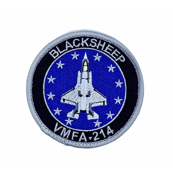 VMFA-214 Blacksheep Shoulder Patch - With Hook and Loop