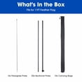 thumbnail image 5 of InstaHibit 10 Pack 11ft Feather Flag Pole Kit with 20" Ground Spike Flag Base, 5 of 9