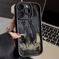 thumbnail image 2 of Dark Funny Monster Cat Fox funda de teléfono creativa para iPhone 15 14 13 11 12 Pro Max 7 8 Plus X XS Max XR SE2, cubierta trasera a prueba de golpes, 2 of 4