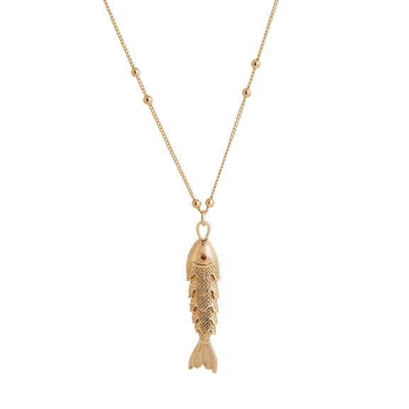 2025 Trendy Adjustable Fish Pendant Neck Chain Fashionable Necklace Women Jewelry Gift Accessory