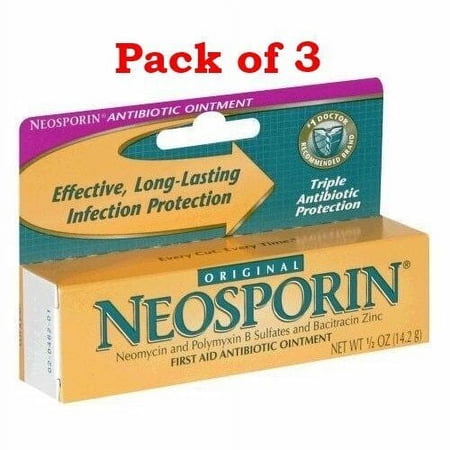 Neosporin. Original Ointment 24 Hour Protection, 0.5 oz. (Set of 3)