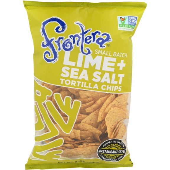 (Pack of 12) Frontera Chip Tortilla Lime & Sea Salt 10 oz