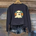thumbnail image 4 of Enjoytime Crew Neck Sweatshirts Women Cute Spooky Printed Long Sleeved Blouses 2025 Fashion Casual Pullover Tops, 4 of 5