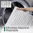thumbnail image 4 of FRABE Luxury Bathroom Rug, Ultra Soft Quick Dry Bath Mat, Non-Slip Absorbent Thick Chenille Bath Rug, Cozy Braid Design Floor Mat for Bathtub, Sink, Laundry, Bedroom, White, 20"x32", 4 of 9