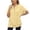 Yellow Sweatshirts 1PC, variant on MEZZALL Women Solid Color Hoodies Sweatshirts Loose Zipper Pockets Short Sleeved Tops Basic Daily Outdoor Relaxed Fit Travel