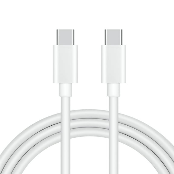 FITE ON White 6ft 100W USB-C to USB-C Data Sync Power Adapter Charger Cord Cable Compatible with Oculus Quest 1 2 VR Headset