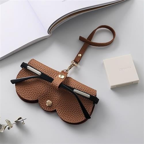Sunglasses bag portable glasses case sunglasses protective cover cute glasses clip women's simple glasses bag