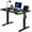 Black, variant on CRXX Height Adjustable Electric Standing Desk - Upgraded Ultra Durable Home Office Large Rectangular Computer or Laptop Sit Stand Workstation Table(4 FT,Black)