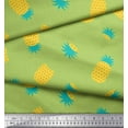 thumbnail image 2 of Soimoi Japan Crepe Satin Fabric Pine Fruits Print Fabric by Yard 42 Inch Wide, 2 of 3