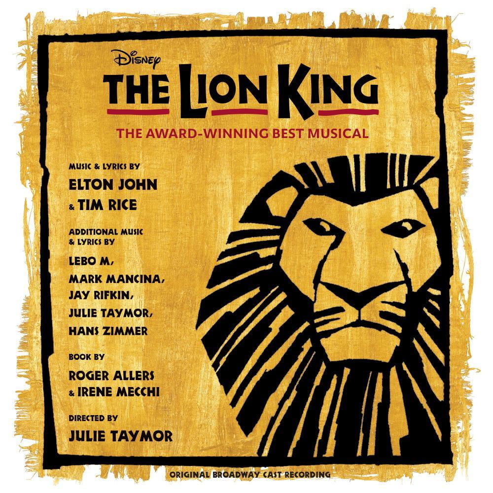 Various Artists - The Lion King: Original Broadway Cast (Yellow/Black  Splatter 2 LP) - Vinyl 