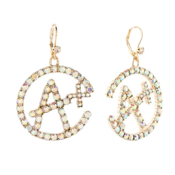 Betsey Johnson Women's A Plus Pave Drop Earrings in Gold
