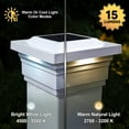 thumbnail image 3 of Classy Caps Majestic Solar Post Cap - Fits 5"x5" Posts - White Vinyl (PVC), 3 of 10
