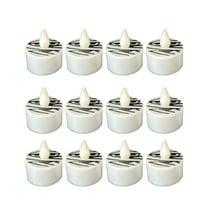 12pcs Flameless LED Halloween Candle Lanterns with Timer Function - Safe No Fire Tea Lights for Tabletop Fireplace Decor Holiday Party Decorations - Pumpkin Spider Included