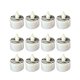 thumbnail image 2 of Paquete de 12 velas LED de té para Halloween | Faroles fantasma de calabaza sin llama con temporizador | Decoraciones seguras a pilas para la mesa y el hogar, 2 of 6