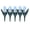 Blue-BU, variant on MMJ Garden Fence 5 Piece Plastic Tulip Flower Border Decorative Edging Fence Outdoor Yard Landscape