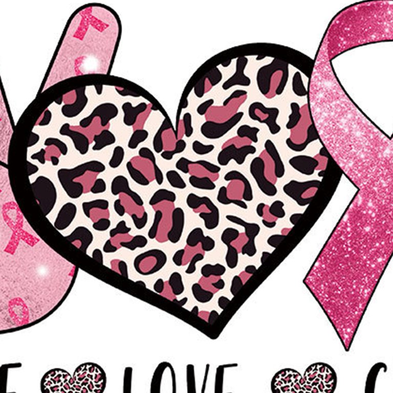 vnanda Breast Cancer Awareness Iron-on Stickers Breast