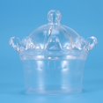 thumbnail image 1 of Cajas para dulces de 36 piezas, mini cúpula de plástico con diseño de corona, Hy transparente, 1 of 2