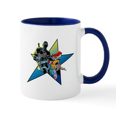 

CafePress - G.I. Joe Snake Eyes And Scarlett - 11 oz Ceramic Mug - Novelty Coffee Tea Cup