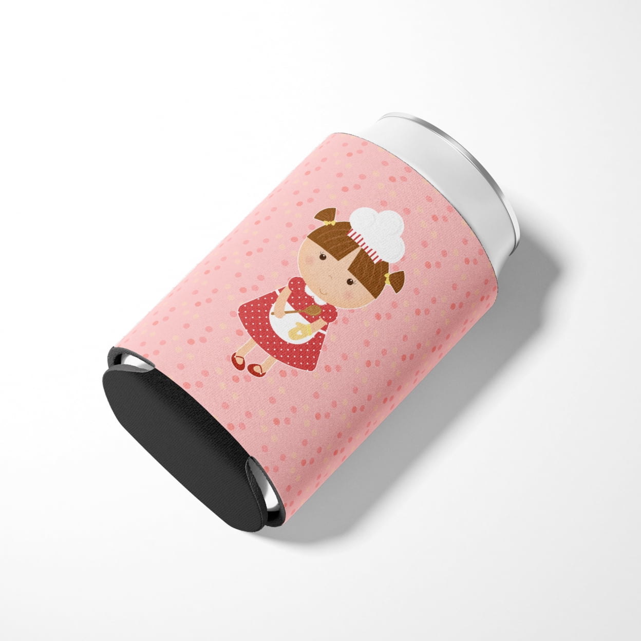 Baker Brunette on Pink Can or Bottle Hugger