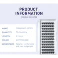 thumbnail image 2 of Mialoley Extensions de Cils Individuelles 72 Pcs Style Naturel Effet 3D DIY Clusters de Cils Maquillage Professionnel Faux Cils, 2 of 8