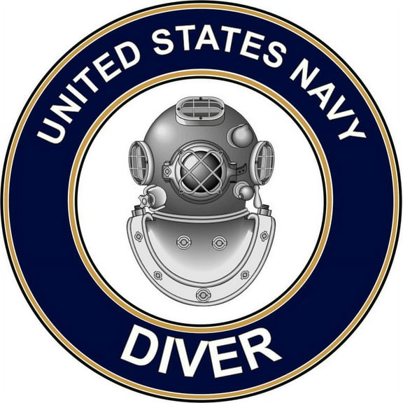 3.8 Inch U.S. Navy Diver ND decal