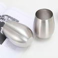 thumbnail image 4 of 18 Oz Stainless Steel Unbreakable Wine Glass - Set of 2 Stainless Steel Red & White Stemless Wineglass, Portable Wine Tumbler for Outdoor Events, Picnics, 4 of 9