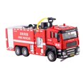 thumbnail image 4 of Almencla 1/32 Fire Truck Vehicle Pull Back Fire Truck Portable Travel Toy Friction Powered Vehicle with Lights Sounds Adults Boy Girls, 4 of 8