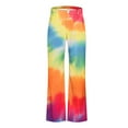 thumbnail image 5 of BiZtdJrK Jeans for Women Loose Fit Wide Leg Denim Trousers Trendy Tie Dye Prints Jean Pants Button High Waisted Jeans with Pockets Dollar Sales Multicolor S, 5 of 6