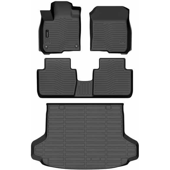Auxko All Weather Floor Mats Cargo Liner Fit for Honda HR-V 2023 2024 2025 2026 TPE Rubber Liners Set HRV Accessories All Season Guard Odorless Anti-Slip Floor Mats Cargo Liner